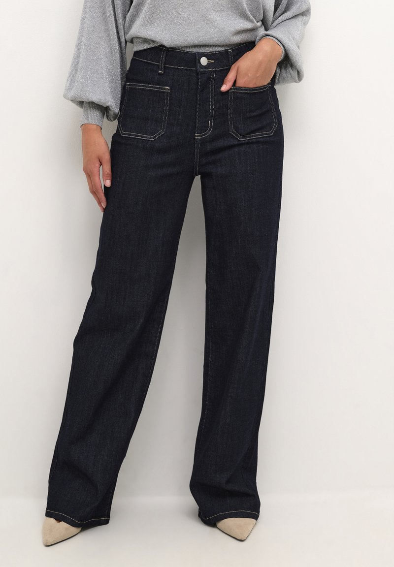 Kaffe - Laisvo kirpimo džinsai - dark blue denim, Padidinti