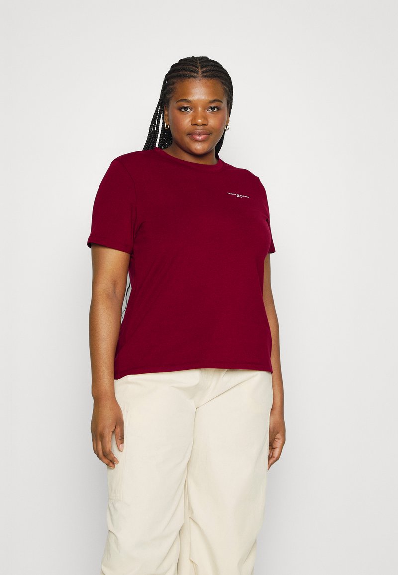 Tommy Hilfiger Curve Tshirt basic/bordowy Zalando.pl