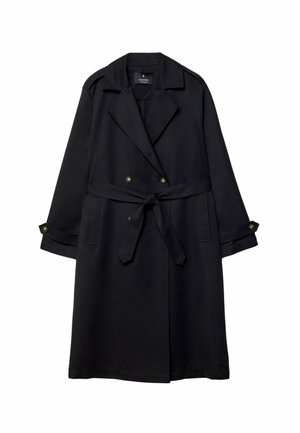 Stradivarius FLOWING  - Trenchcoat - black