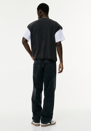 BAGGY - Jeans baggy - mottled black