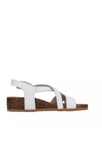 BioNatura Sandali con zeppa - white