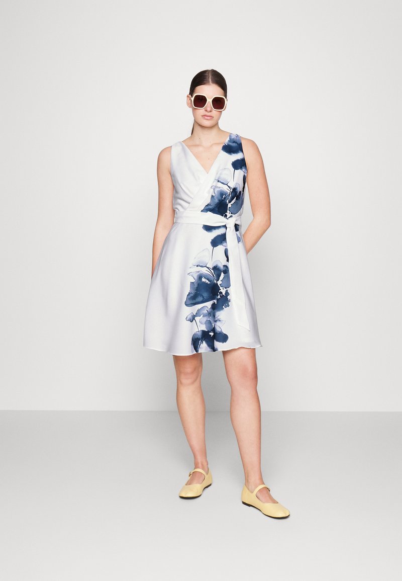 dkny white floral dress