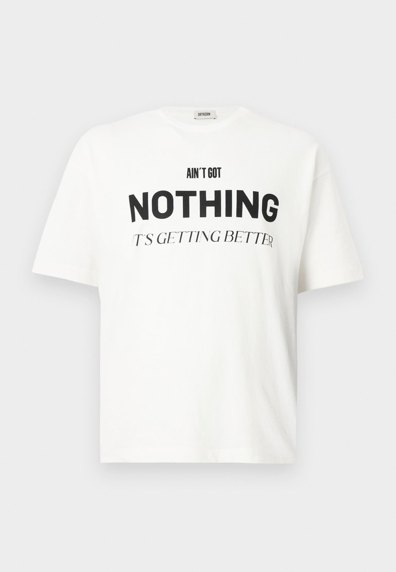 drykorn T-shirt print crème