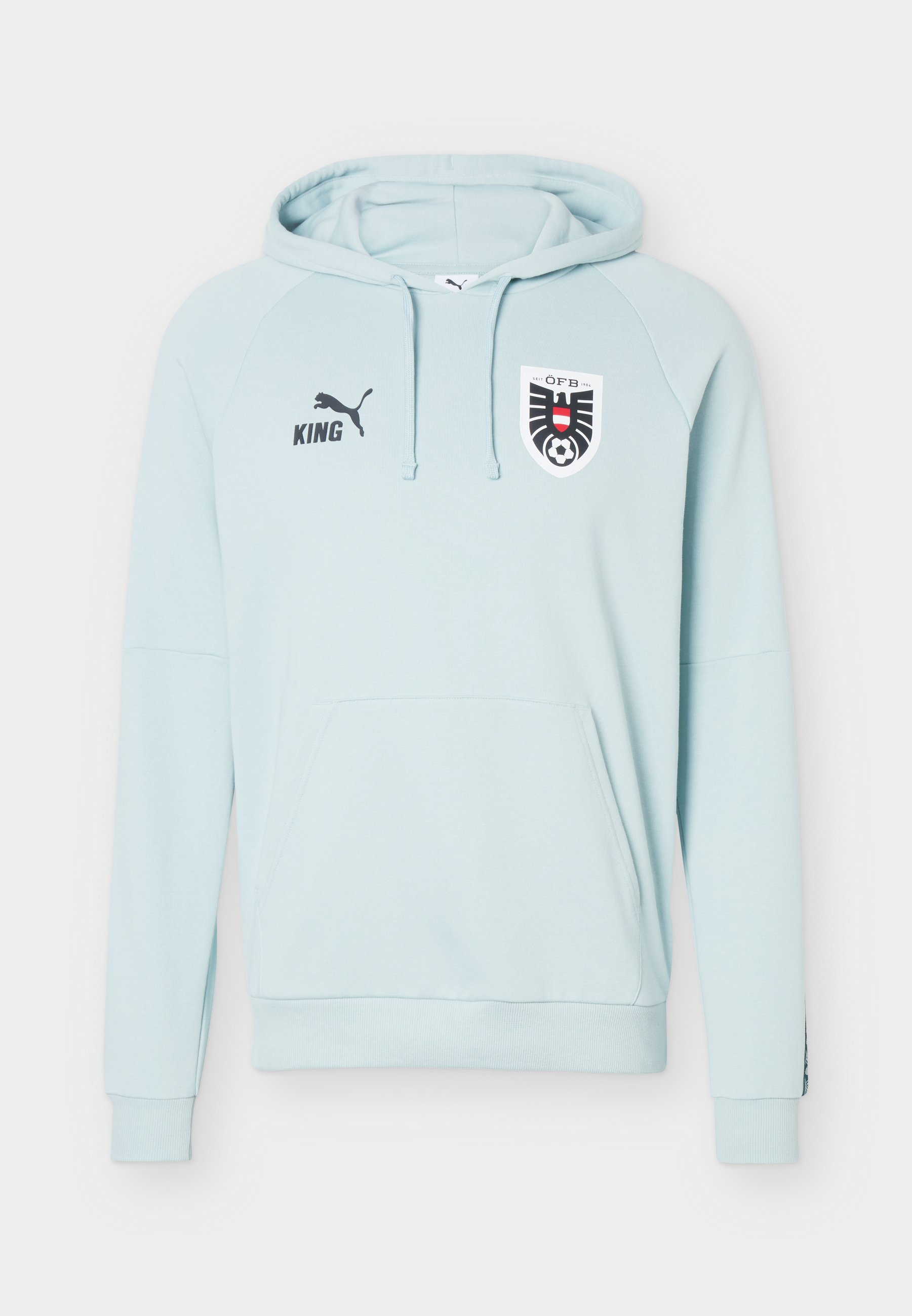 Puma AUSTRIA ÖFB KING HOODIE - Oblečení národního týmu - modern mint/black