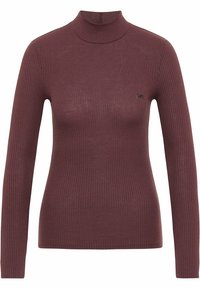 Lee Stickad tröja - dark red