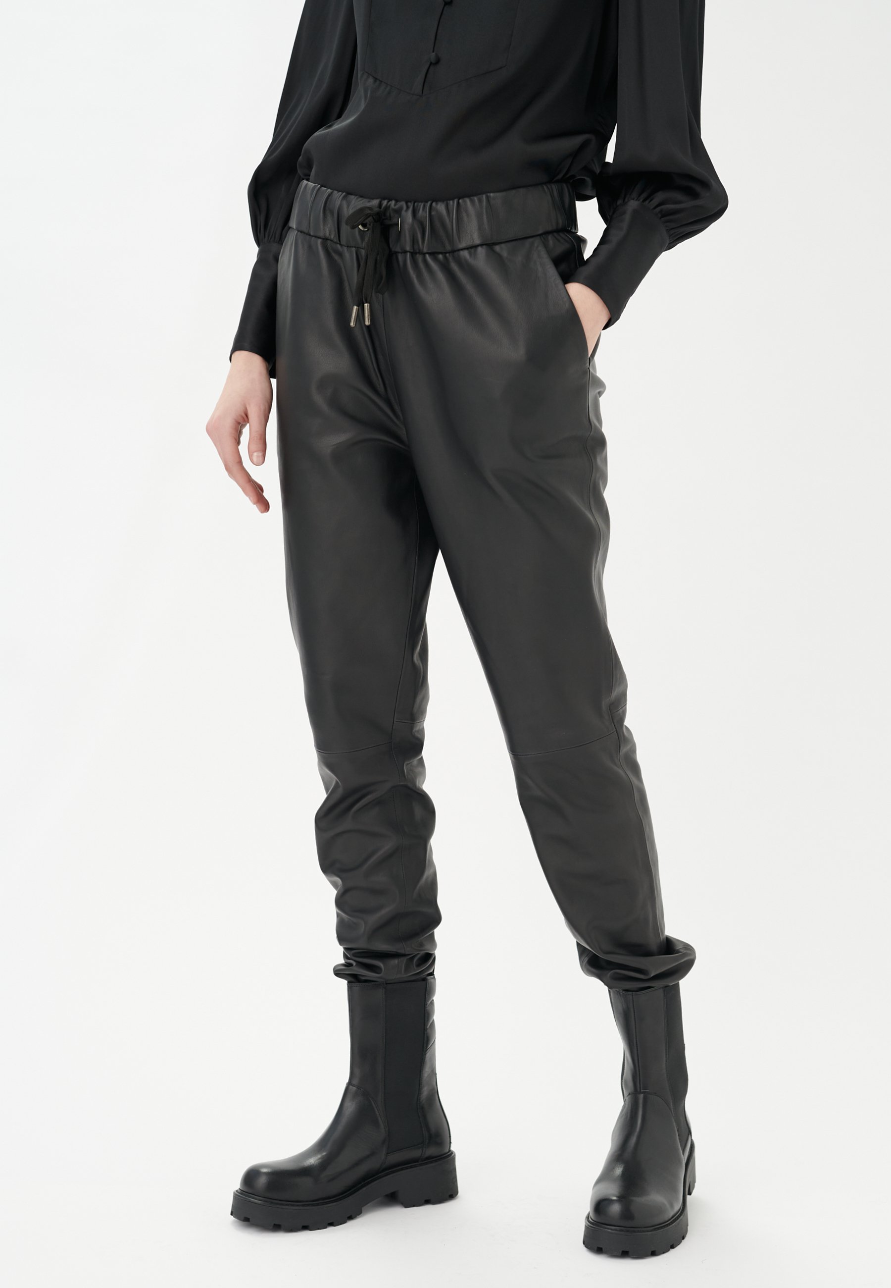 Dea Kudibal HELENE - Pantaloni di pelle - black/nero - Zalando.it