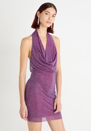 PRINCE HALTERNECK EMBELLISHED - Juhlamekko - purple