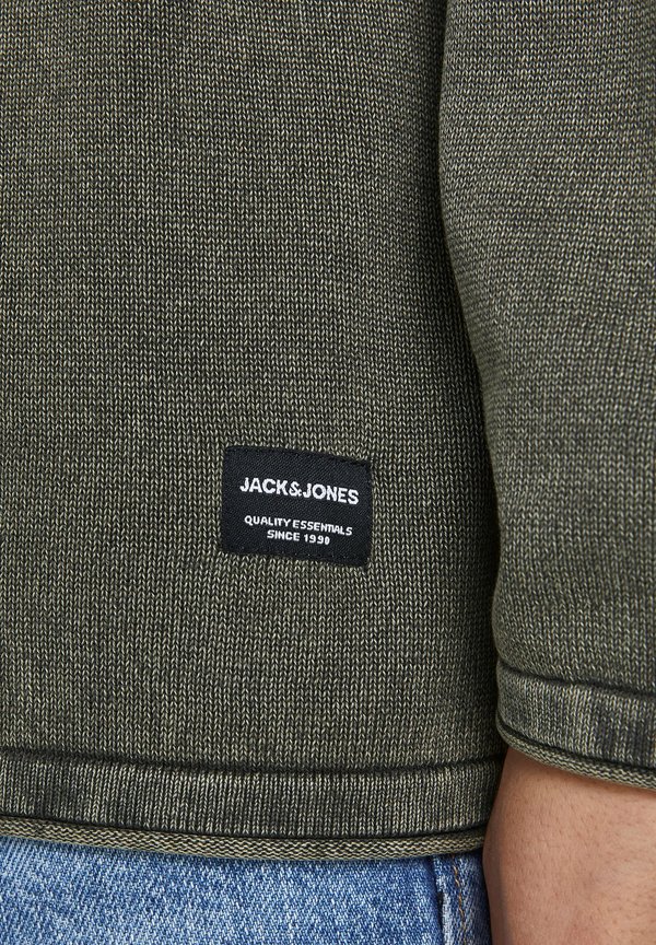 JJELEO CREW NECK - Jumper - dusty olive4