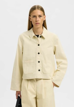 CROPPED - Jeansjacke - birch