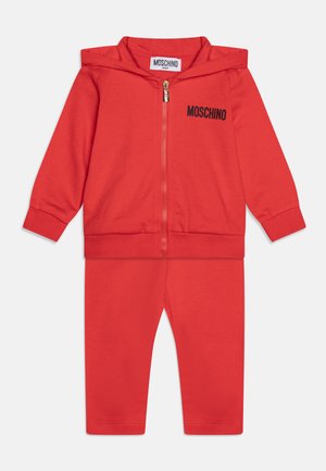 MOSCHINO BABY HOODED TRACKSUIT UNISEX SET - Survêtement - poppy red