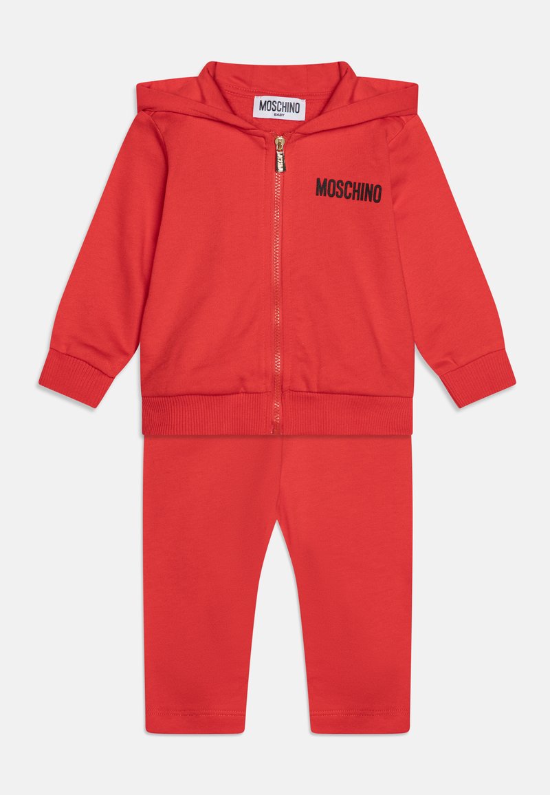 MOSCHINO BABY HOODED TRACKSUIT UNISEX SET - Survêtement - poppy red
