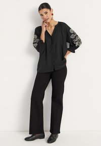 Cellbes of Sweden WITH EMBROIDERY - Blouse - black beige