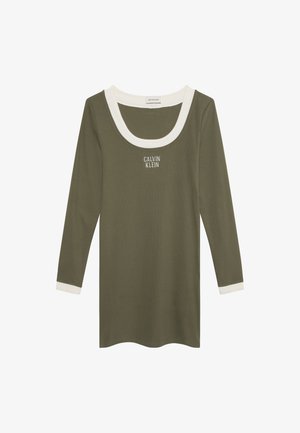 Calvin Klein Jeans, COLOR BLOCK - Robe pull - olive night