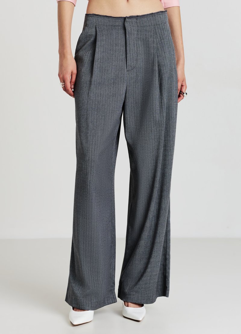 Calliope PALAZZO SPIGATO - Pantaloni - var antracite