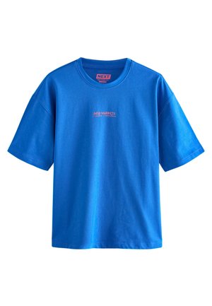 Triko s potiskem - blue text