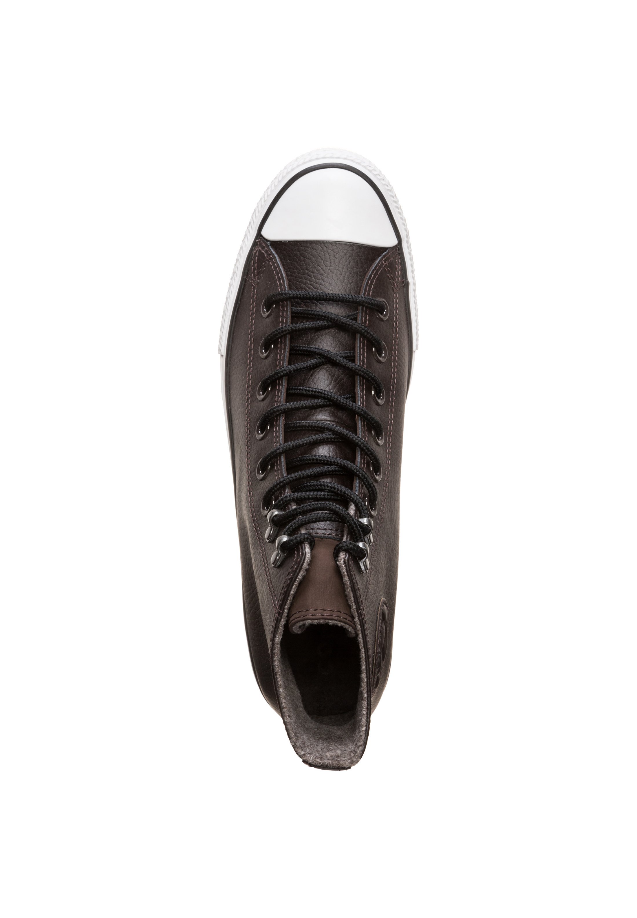 Converse CONVERSE CHUCK TAYLOR ALL STAR WINTER LEATHER HI SNEAKER -  Zapatillas altas - velvet brown / white / black/marrón - Zalando.es