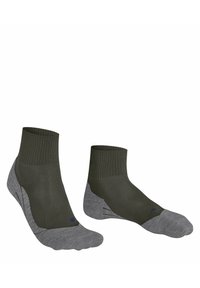 FALKE TK5 COOL SHORT TREKKING LIGHT CUSHIONING - Calze sportive - military