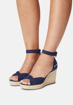 MAIDA PEACH - Sandály na platformě - navy