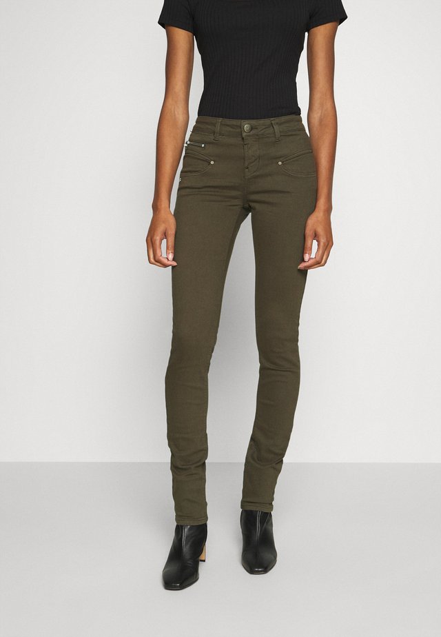 ALEXA HIGH WAIST NEW MAGIC - Trousers - black olive