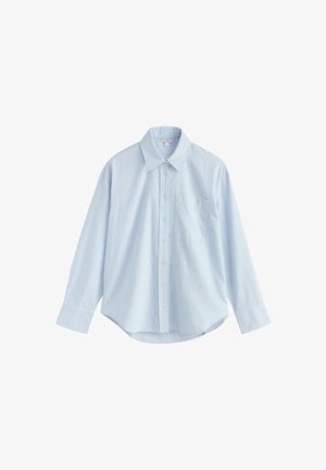 Next, Gombos blúz - blue white stripe
