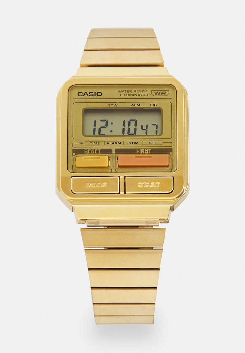 Casio FRONT BUTTON SERIES UNISEX - Digitaluhr - gold-coloured ...