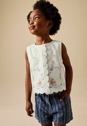 Next, REGULAR FIT - EMBROIDERED SLEEVELESS - Top - white