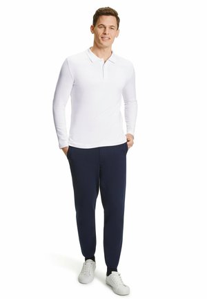 FALKE BASIC POLO SHIRT LONGSLEEVE - Poloshirt - white