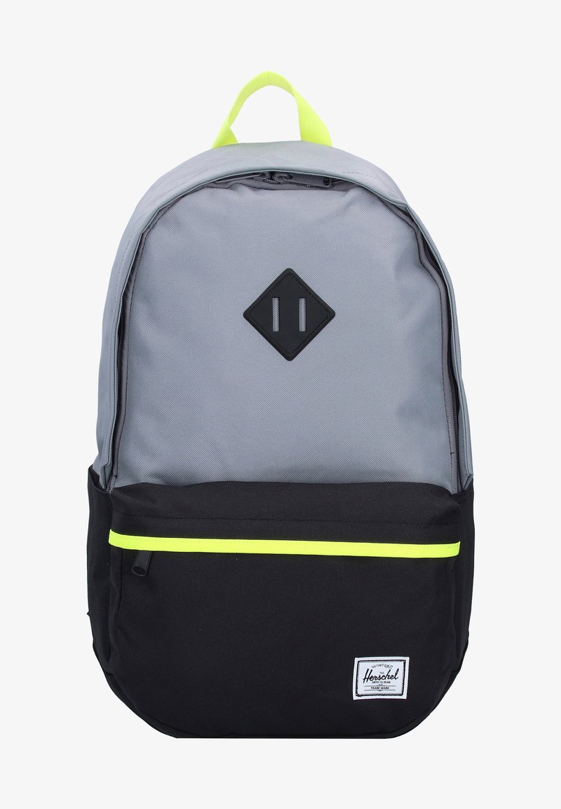 Herschel HERITAGE PRO - Mochila - grey/black/safety yellow