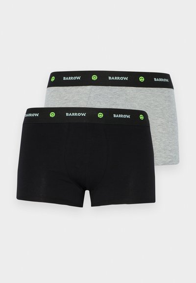 Barrow BOXER 3 PACK - Trunks - nero/white/grey