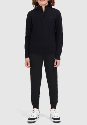 Ballin REGULAR FIT HALF ZIP - Strickpullover - black