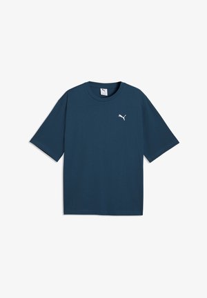 Puma, BOXY TEE - T-shirts basic - midnight petrol
