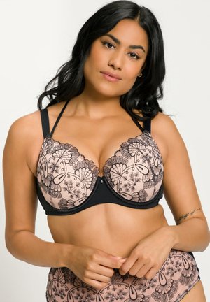 Sujetador Cómodo De Cierre Frontal Ulla Popken - Para Mujeres, Tallas Grandes, Sin Aros, Tirantes Anchos