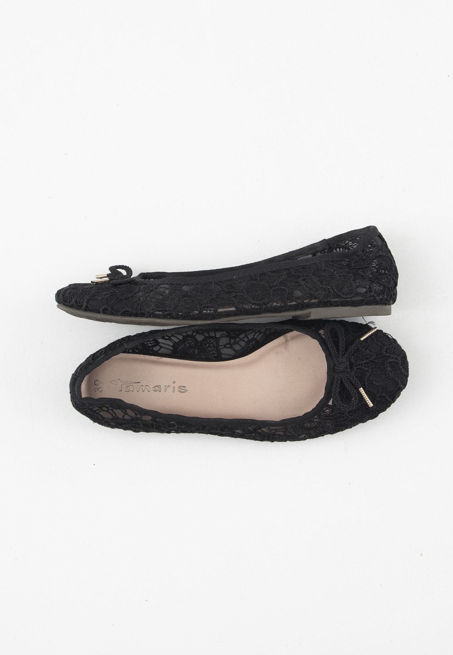Tamaris Ballerina's - black/Zwart - Zalando.nl
