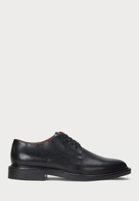 ASHER BURNISHED LEATHER DERBY SHOE - Smart lace-ups - black