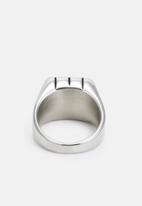 Icon Brand SQUARE STONE SIGNET - Anel - silver-coloured