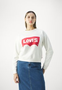Levi's® GRAPHIC SIGNATURE CREW - Melegítőfelső - cloud dancer