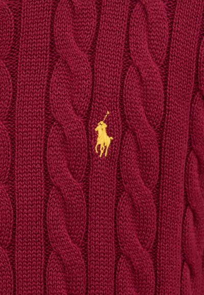 Polo Ralph Lauren CABLE KNIT COTTON JUMPER - Jumper - red carpet