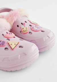 Next STANDARD - Sabots - purple badge faux fur lined