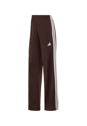adidas Sportswear, DAYREADY WIDE LEG TRACKPANTS - Træningsbukser - aurora coffee   white