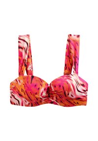 Neselectat, pink/orange metallic leopard print