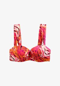 Non selezionato, pink/orange metallic leopard print