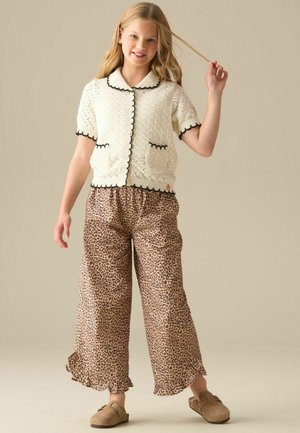Angel & Rocket, REGULAR FIT - PENNY FRILL DETAIL SHORT SLEEVE CARDIGAN - Kardigán - white