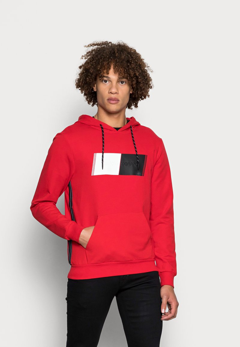 Antony Morato HOODIE SLIM FIT WITH EMBOSSED LOGO - Camisola - red
