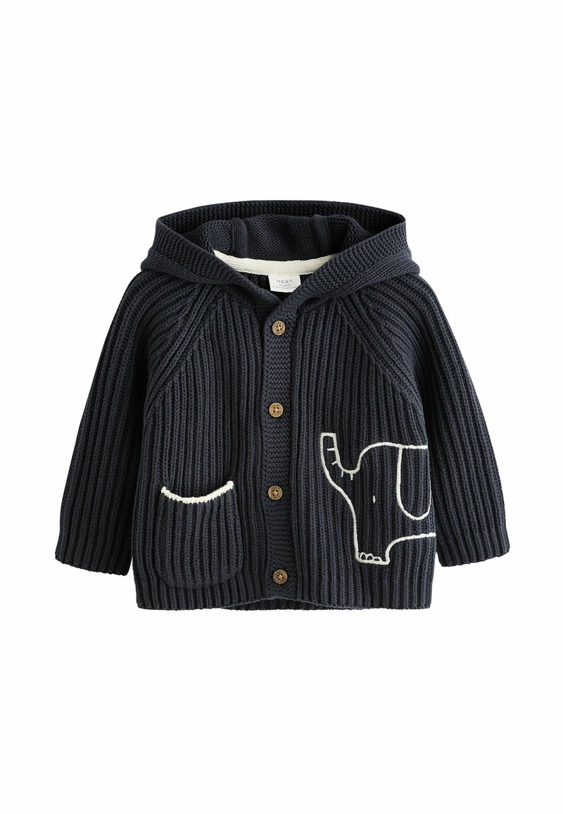 Next REGULAR FIT - Cardigan - navy elephant embroidered