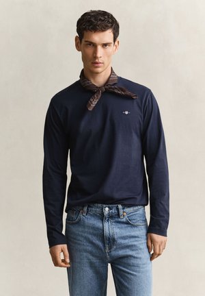 GANT SHIELD - Langærmet T-shirt - evening blue