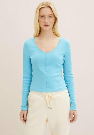 WITH BUTTONS - Long sleeved top - blue voltage