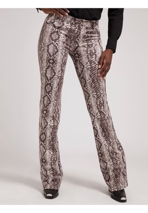 Pantalon classique - mehrfarbig braun