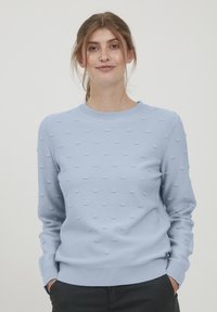 Oxmo - OXDOTTA - Pullover - Svetr - brunnera blue Miniatura obrázku 1