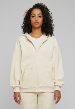 COZY OVERSIZED - Tröja med dragkedja - whitesand