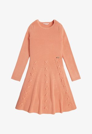 MIDI - Pletené šaty - orange